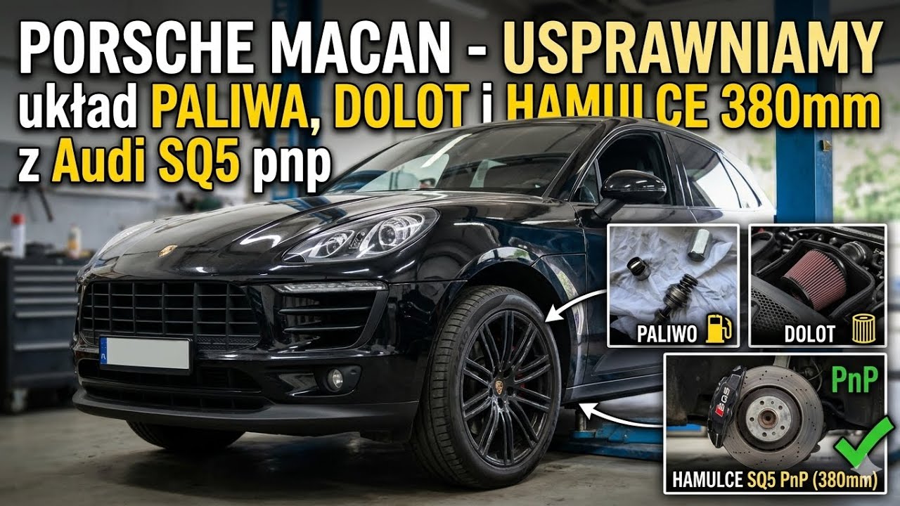 #326 Coobcio & Basia &mdash; Porsche Macan: Улучшаем топливную систему, впуск и тормоза 380 мм от Audi ...