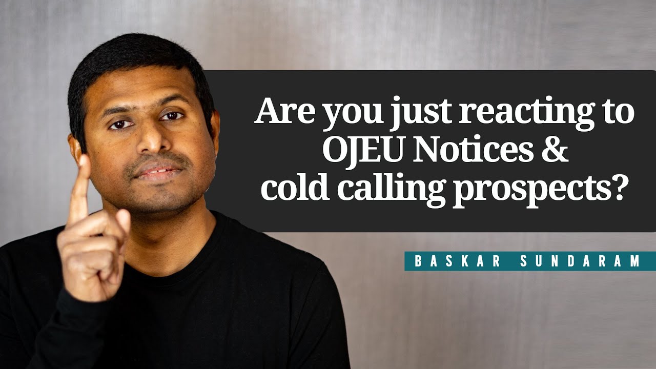 Are you just reacting to OJEU Notices and cold calling prospects?