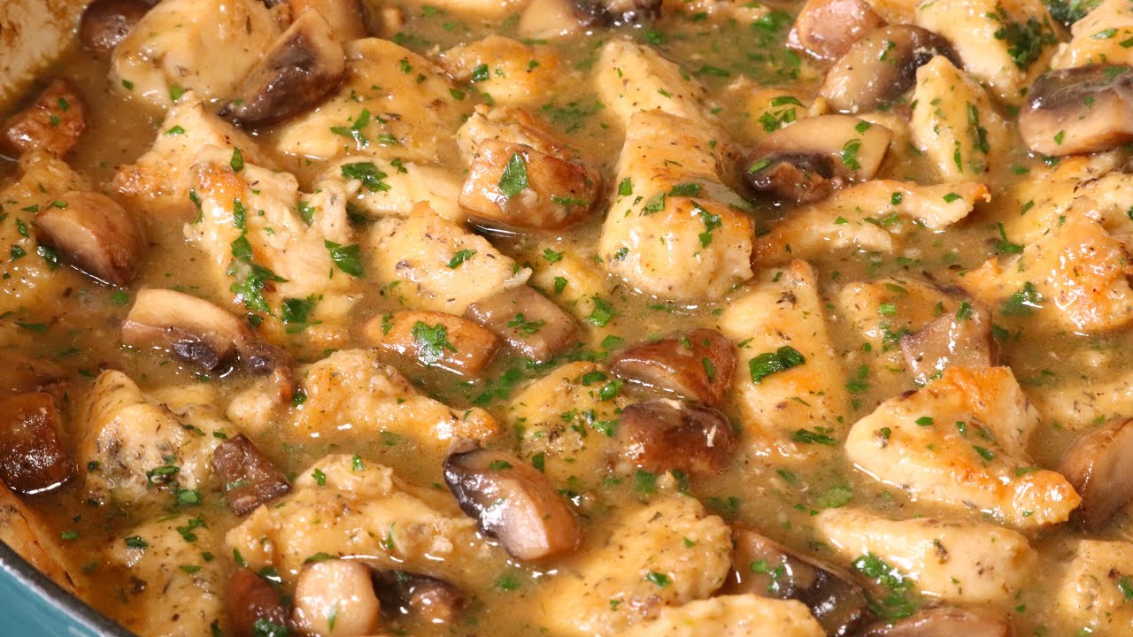 Creamy Garlic Mushroom Chicken