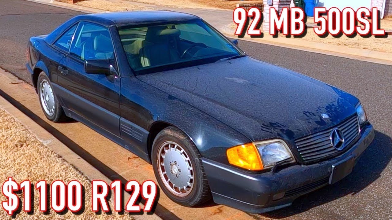Copart $1100 1992 Mercedes 500SL R129 WIN! 320hp 5.0L V8 Roadster!