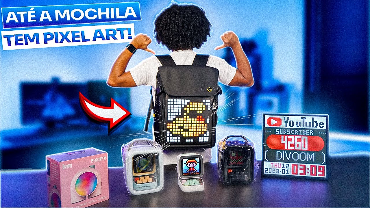 Os produtos MAIS LEGAIS pra VOCÊ colocar no SETUP! GADGETS INCRÍVEIS da DIVOOM (agora no BRASIL!)
