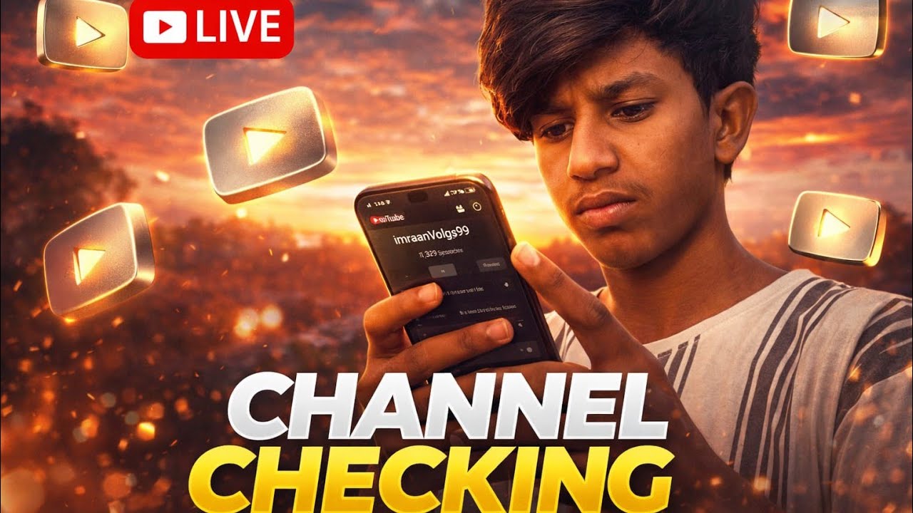 imraanvlogs99 is Live free channel checking ✅ jaldi se jaldi judo sab log 😎