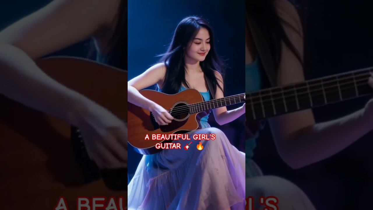BEAUTIFUL GIRL PLAYING THE GUITAR 🎸 
