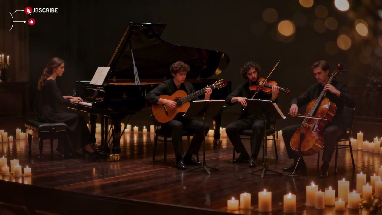 Moonlit Serenity 🎻 Dreamy Piano, Graceful Violin & Deep Cello | Candlelight Concert 🕯️
