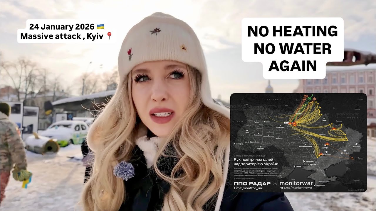 Massive Attack on Ukraine: Kyiv Loses Heating & Water Again | Jan 24, 2026