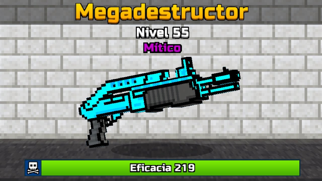 MEGA DESTRUCTOR A NIVEL 55 EN MÍTICO 😱 | MEJORANDO ARMAS AL MÁXIMO | Pixel Gun 3D