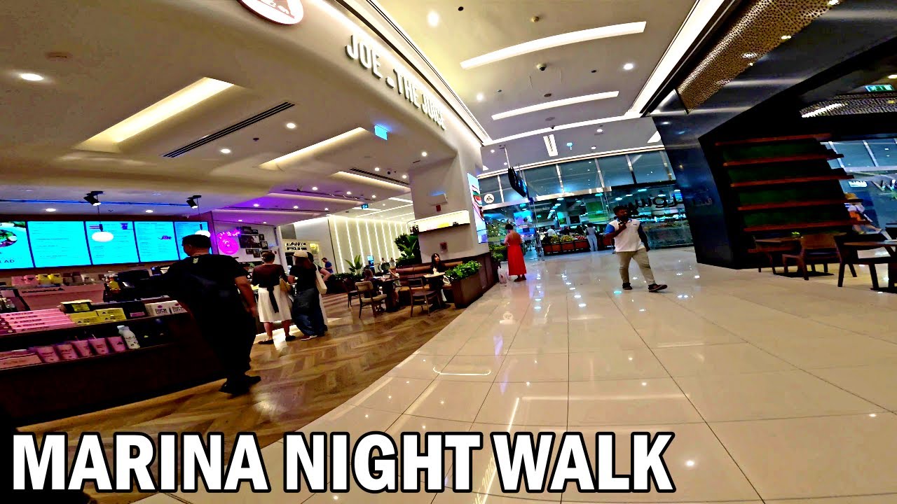 Dubai Marina Night Walk – Wide Angle Relaxing POV ASMR
