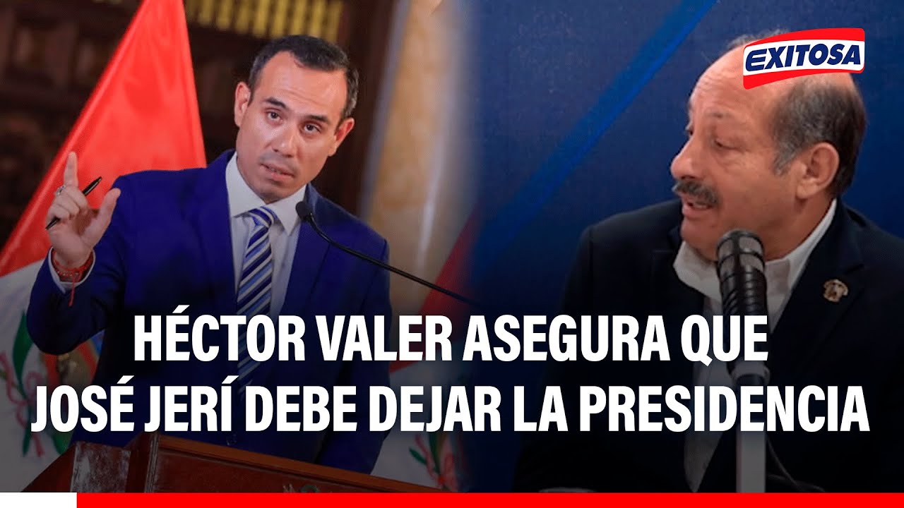 🔴🔵 Héctor Valer asegura que José Jerí debe dejar la Presidencia y renunciar a Somos Perú