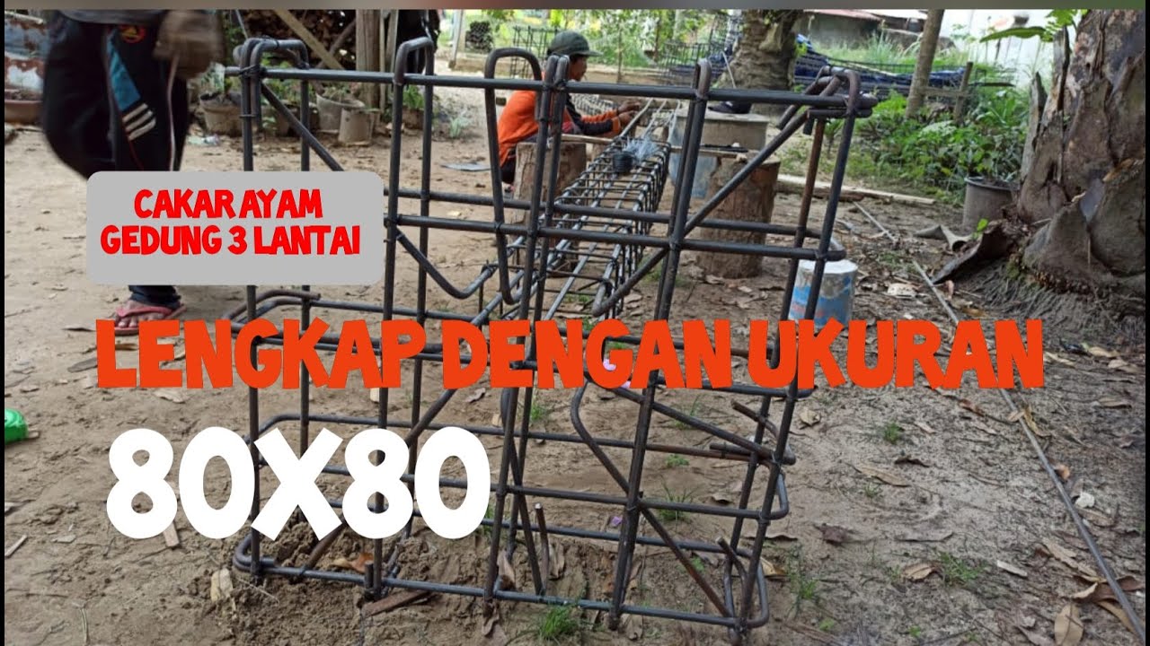 Cara Membuat Cakar ayam Bangunan bertingkat 3 lantai Lengkap Dengan Ukuran