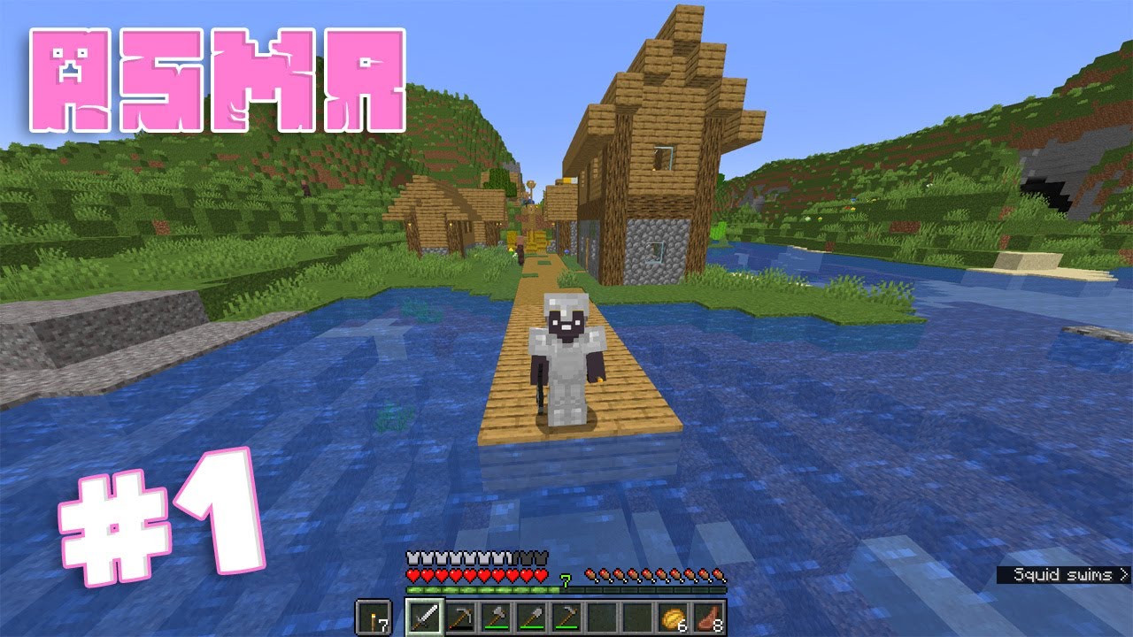 [ASMR] Minecraft Survival #1 - A New Beginning! (Keyboard Sounds + Whispering 💤)