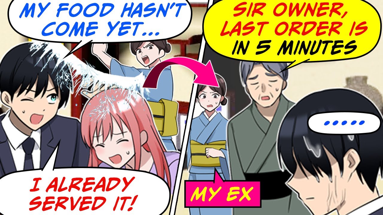 My Ex Waitress Totally Dumped Water on Me! But the Manager Called Me the Owner... [RomCom Manga Dub]