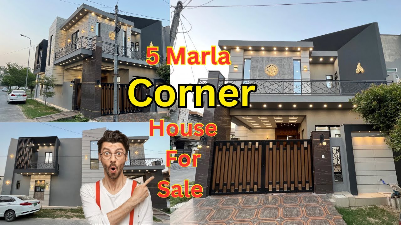 5 marla luxury house for sale canal road Eden valley faisalabad 27x50 house map design