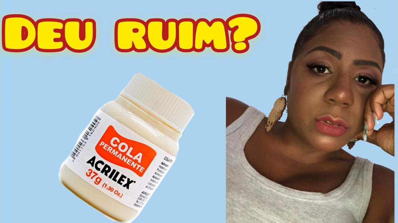 COLEI MEUS CÍLIOS COM A COLA PERMANENTE DA ACRILEX