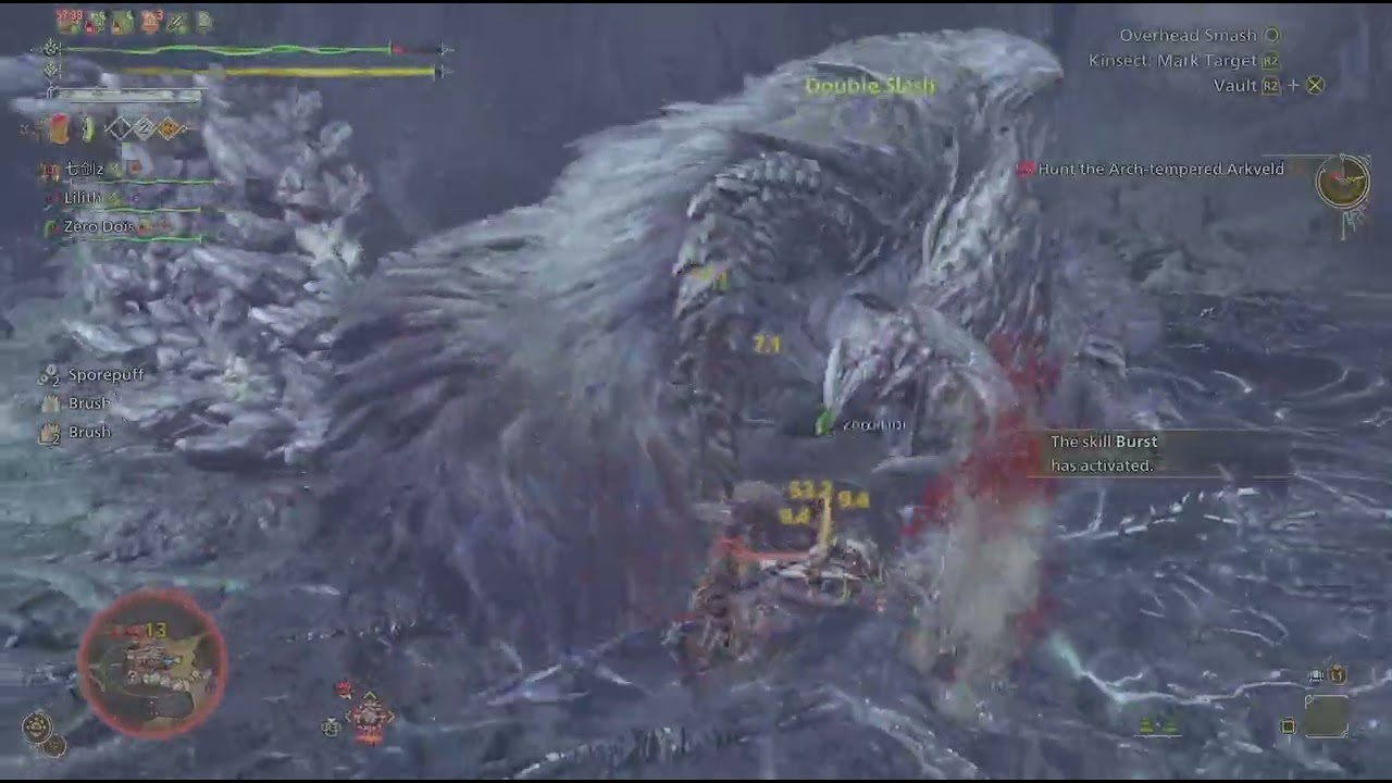 Monster Hunter Wilds AT arkveil fight (captured)
