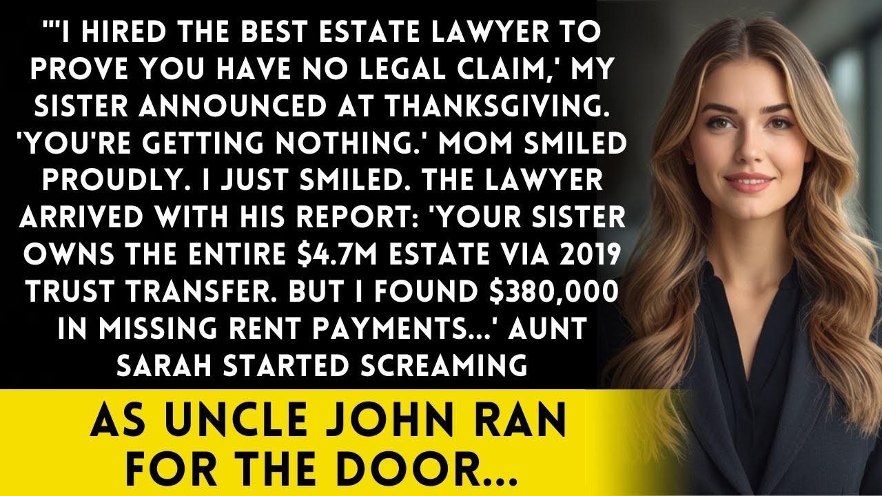 Sister Hired A Lawyer To 'Prove I Have No Rights' - He Found My 47M Estate Ownership Instead