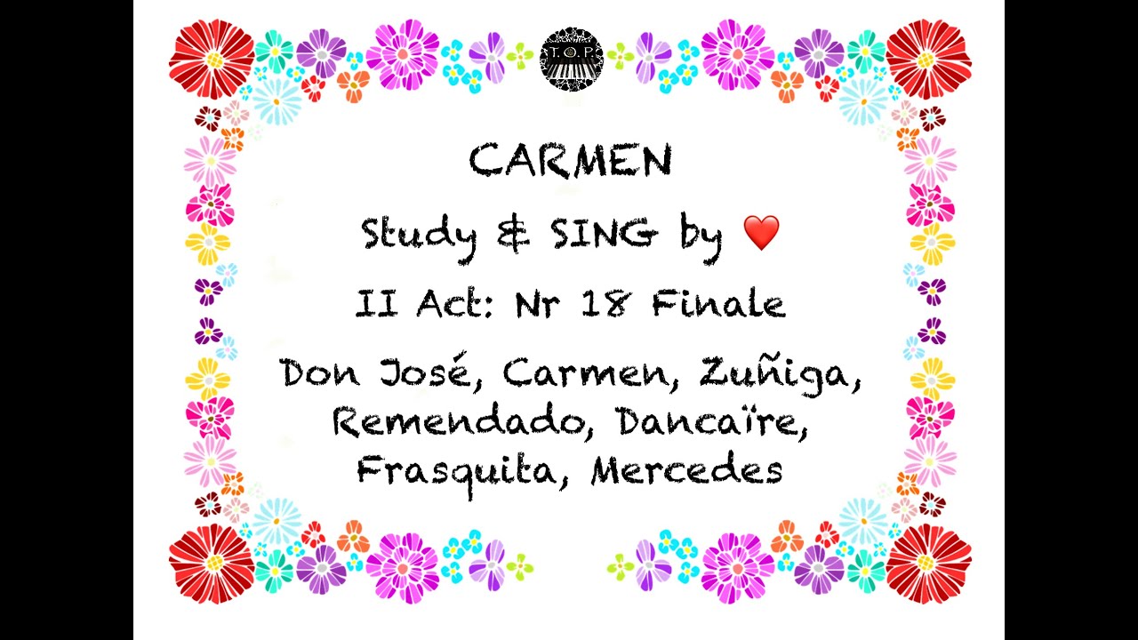 Carmen: Act 2/18, Finale - SING BY HEART! | The Opera Pianist | Piano Accompaniment | Opera Karaoke