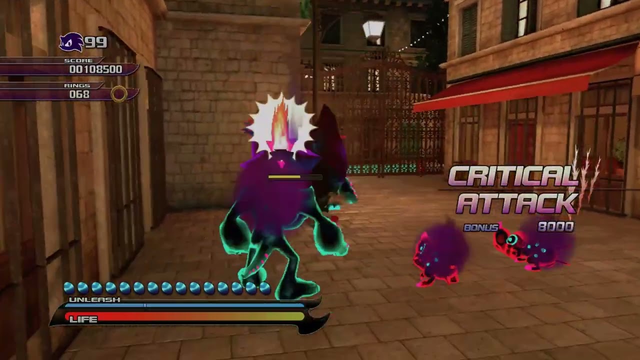 Sonic Unleashed (Series S) Rooftop Run Act 1-2 (Night) Score Attack 425,425