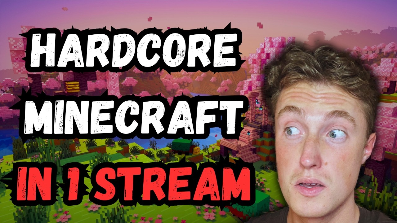 🟪DAY 4/5🟪Beating Hardcore Minecraft in 1 Stream‼️