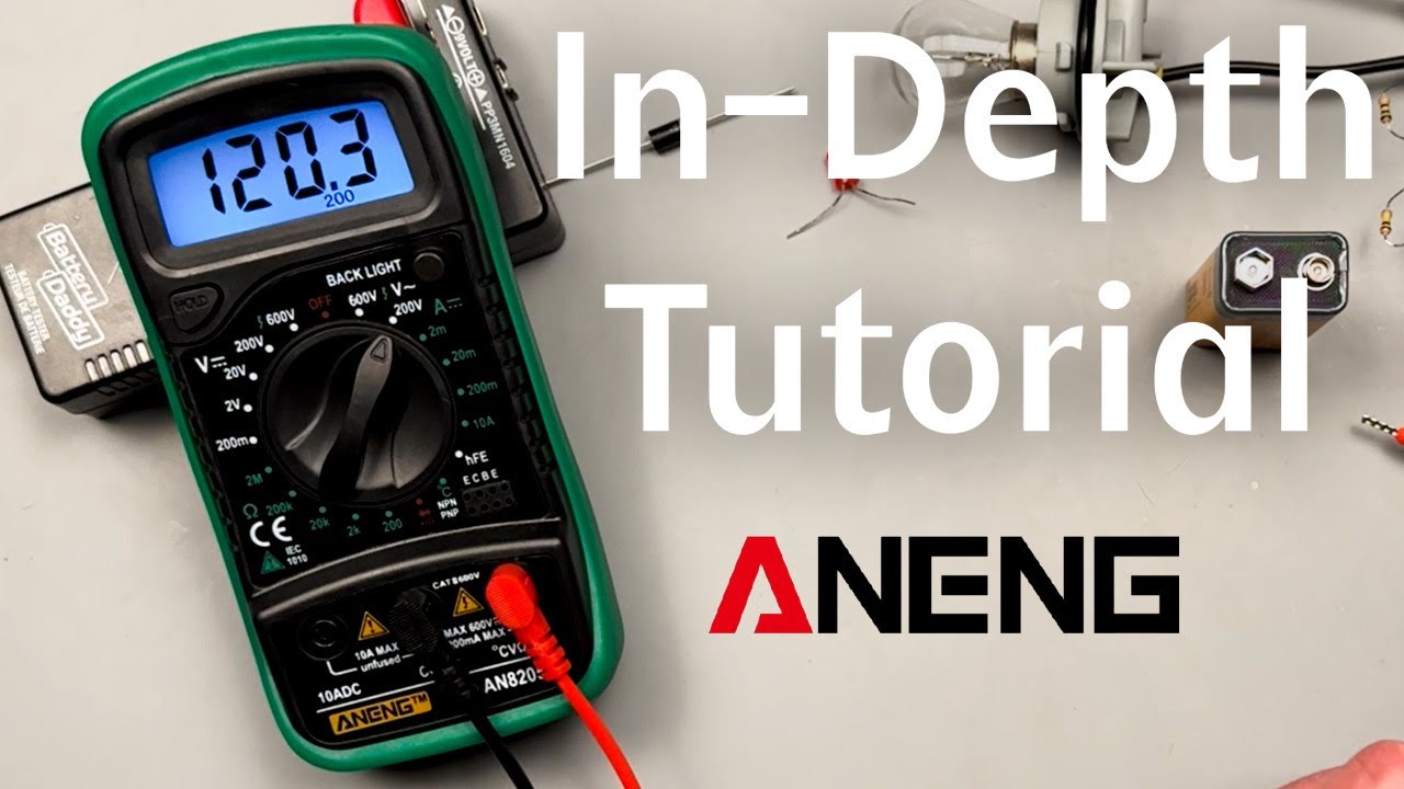 How to Use ANENG AN8205C Digital Multimeter (Budget Manual Ranging Guide) ⚡️