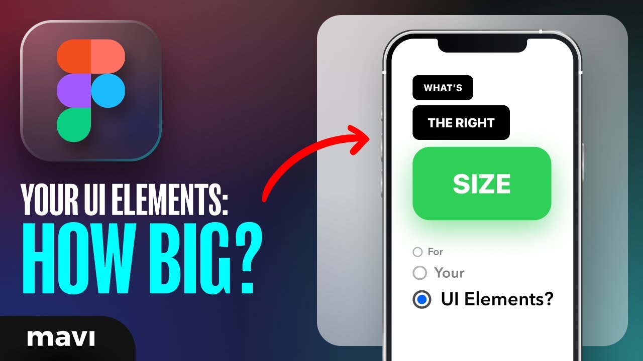 HOW BIG Should Your UI ELEMENTS and COMPONENTS Be?