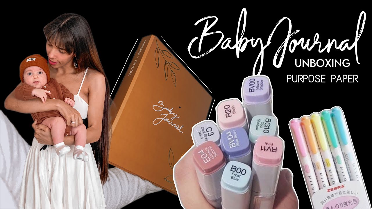 Baby Journal | Bujo para registrar todas as memórias do bebezinho | unboxing Purpose Paper ☁️