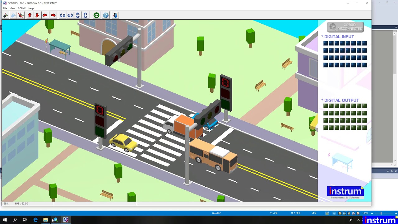 😋❤️CONTROL 365 ,  Traffic lights control, 교통신호등 제어, PLC education