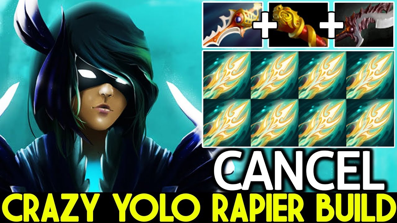 CANCEL [Phantom Assassin] This Crit Damage is Crazy YOLO Rapier Build 7.22 Dota 2