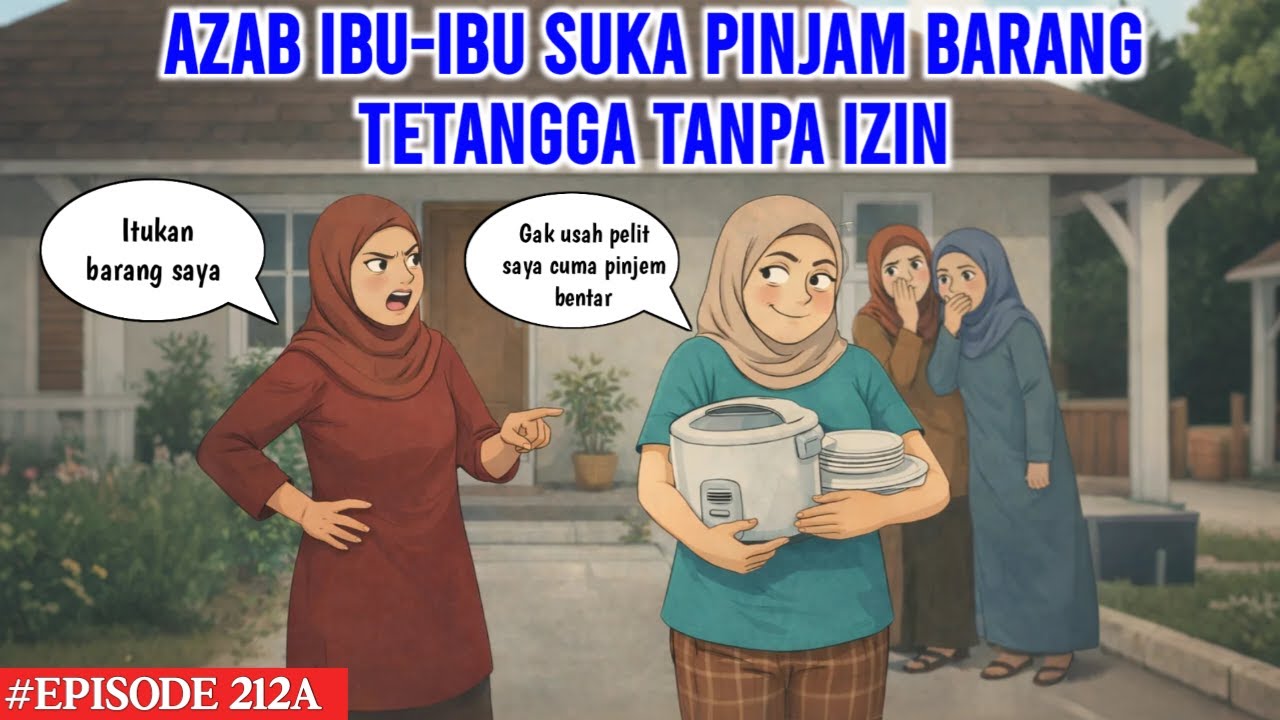 AZAB IBU-IBU SUKA PINJAM BARANG TETANGGA TANPA IZIN | COCO MEONG EPISODE 212A