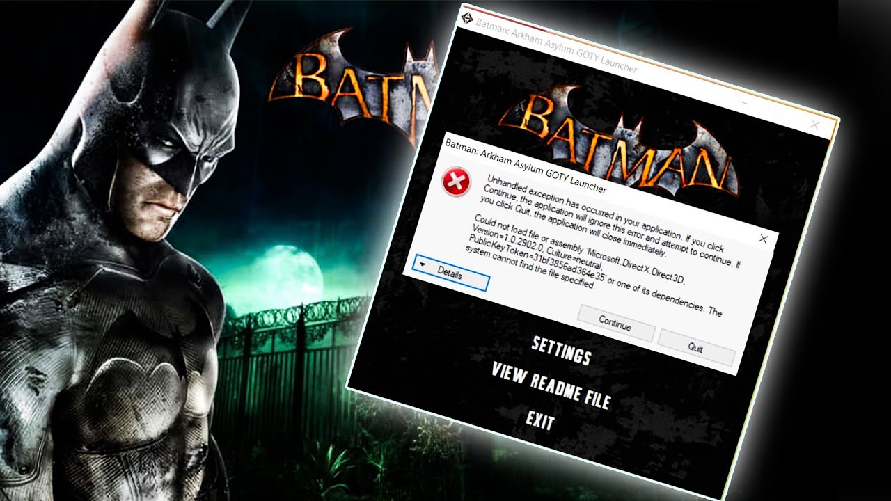 Batman Arkham Asylum erro Directx, ERRO BATMAN ARKHAM ASYLUM RESOLVIDO
