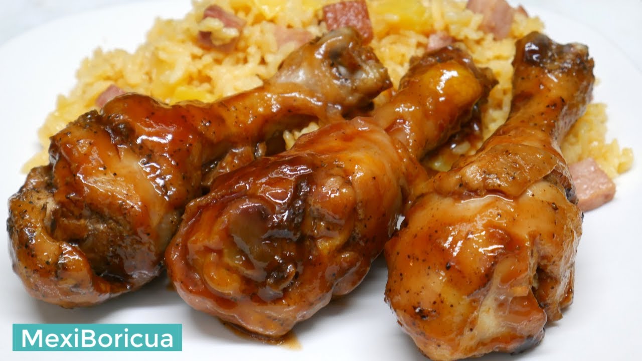 COMO HACER POLLO EN SALSA BBQ | Receta facil y rapida sin horno