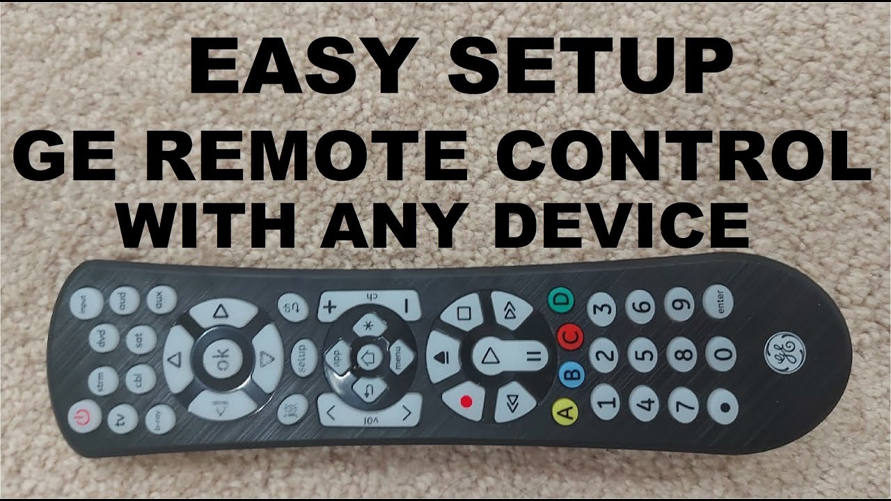 Настройка 8 устройств GE Remote Control