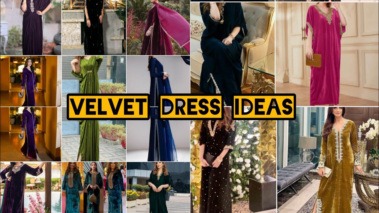Elegant 😍Winters Dresses || Velvet Dress Design 2025 || Beautiful Velvet Dressing ideas #winters