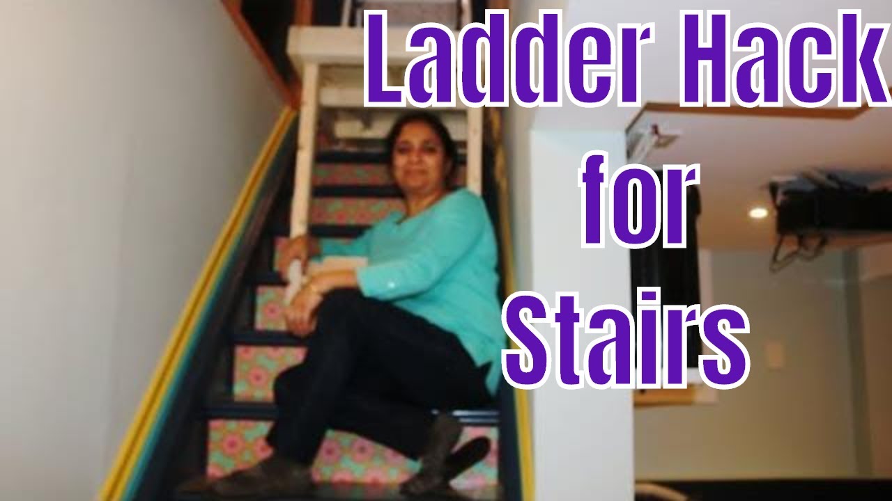 DIY: How to Build a Ladder Platform for the Stairs (Very Secure and sturdy)