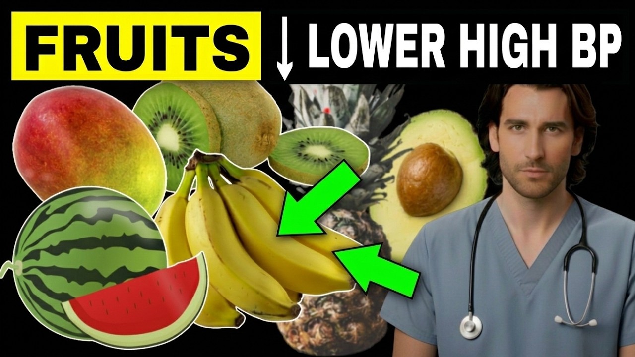 10 BEST FRUITS to LOWER HIGH BLOOD PRESSURE NATURALLY (Hypertension)