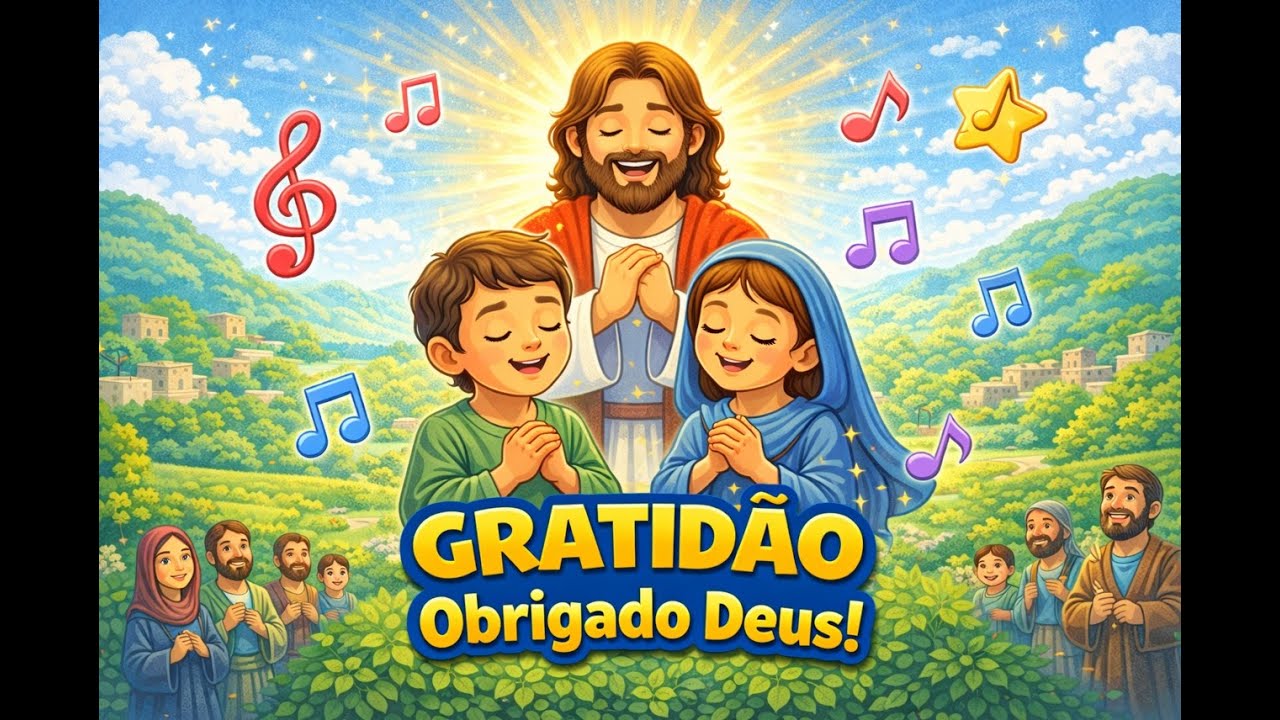 Música Infantil 💛🙌 GRATIDÃO – Obrigado Deus | Musica para Criança