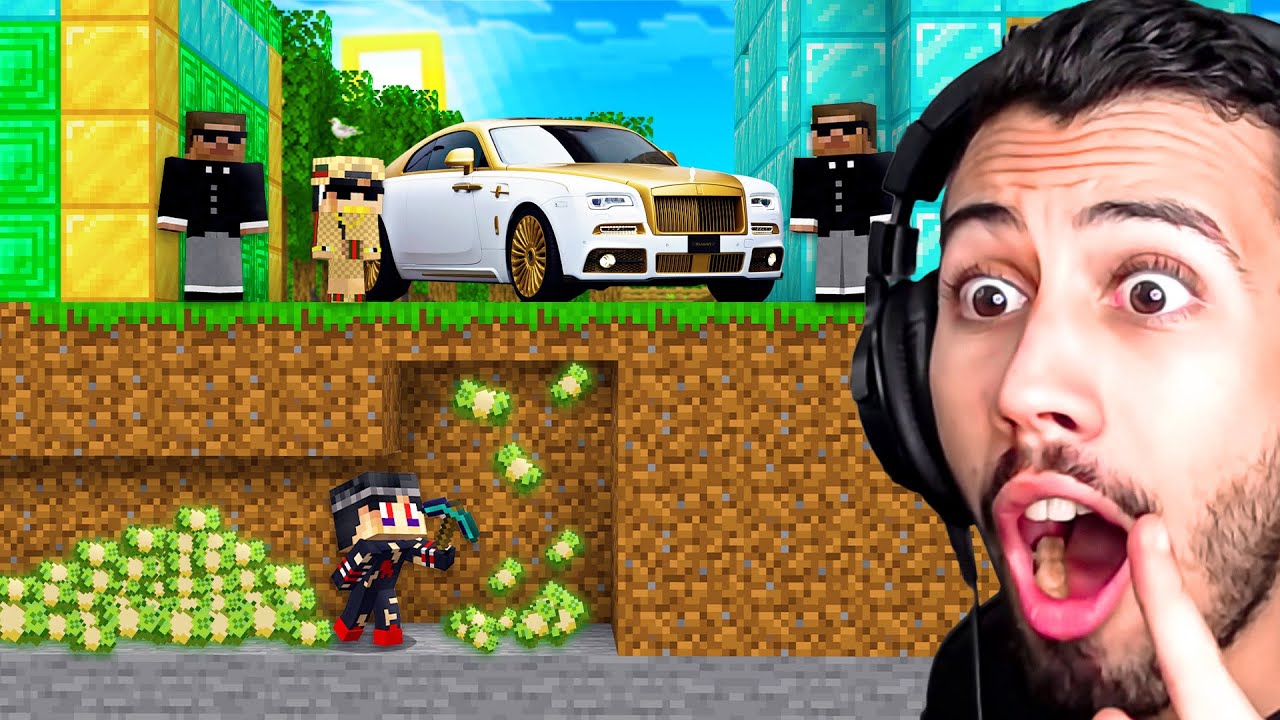 اكتشفنا نفق حرامية ونهبنا ثروة الاغنياء في قرية ماين كرافت !!؟