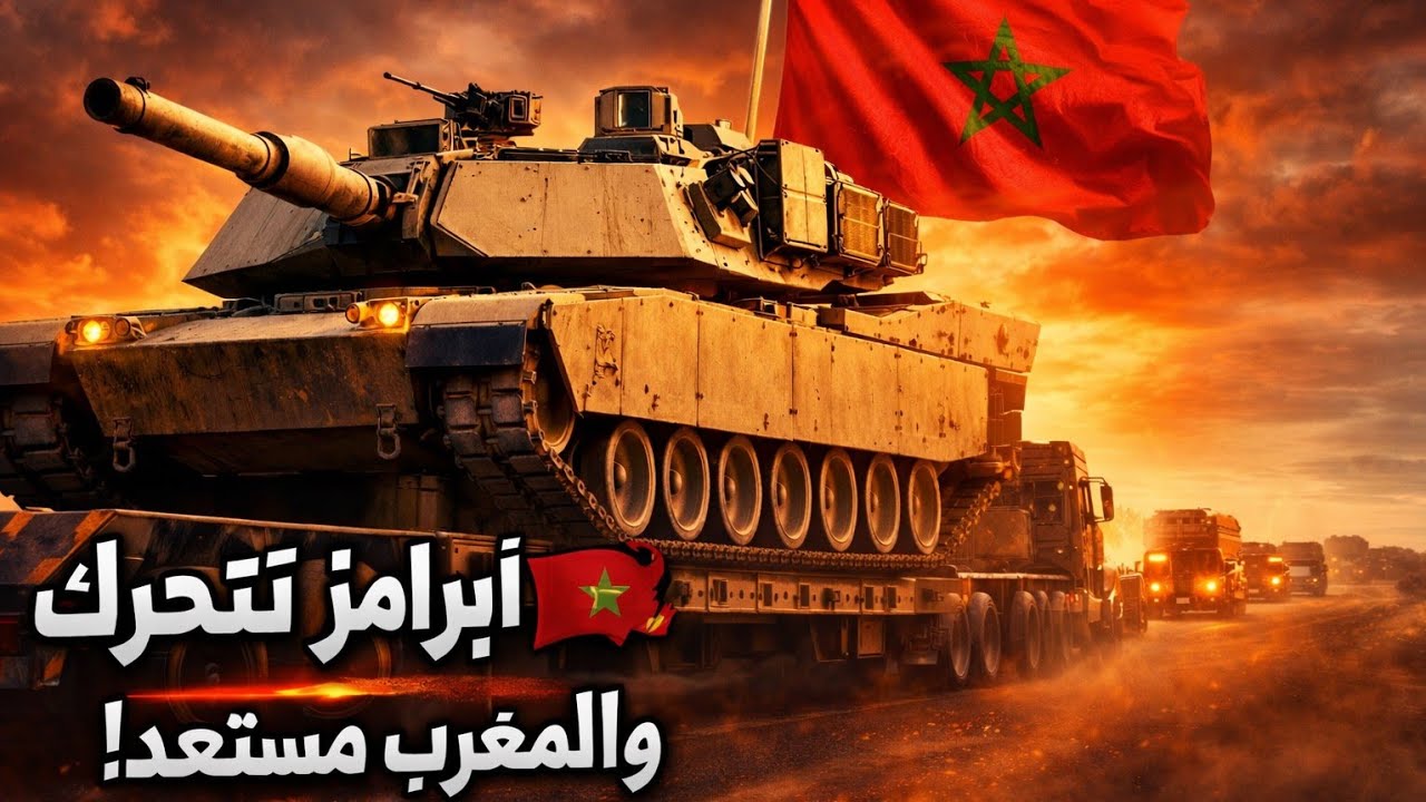  تحرك دبابات أبرامز المغربية … الرسالة تصل دون كلام! 🇲🇦🔥