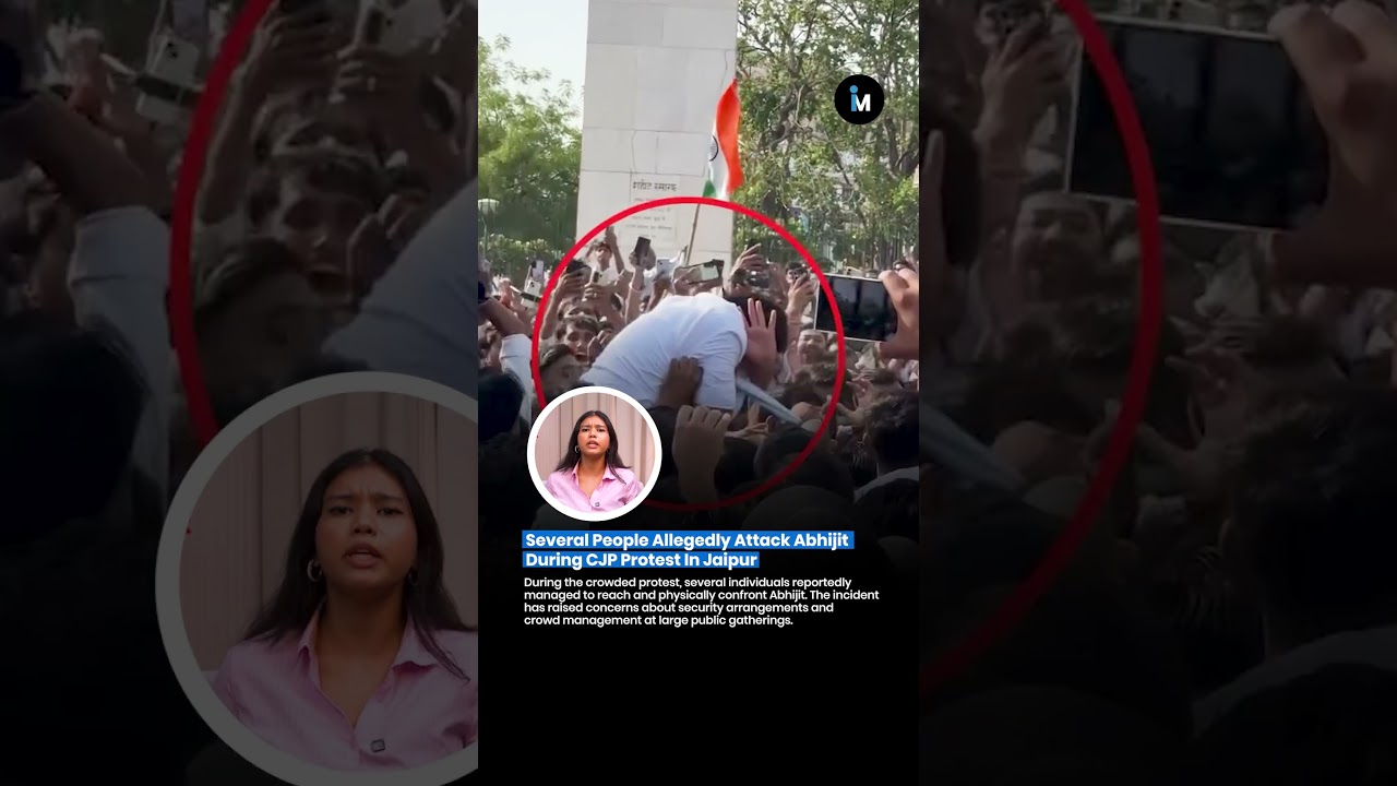 ⚠️ Security Concerns Raised After Alleged Assault During Jaipur Protest 😱🚨👥