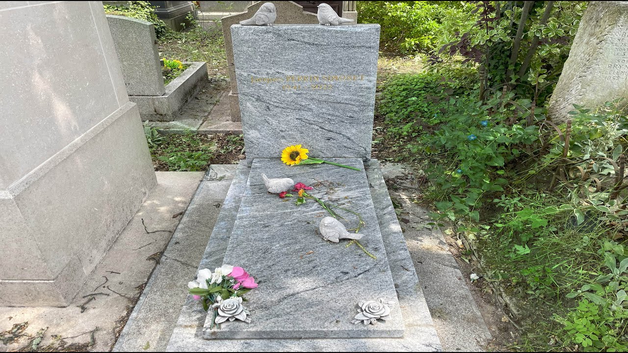 Tombe de Jacques PERRIN cimeti&egrave;re Du P&egrave;re Lachaise, Paris