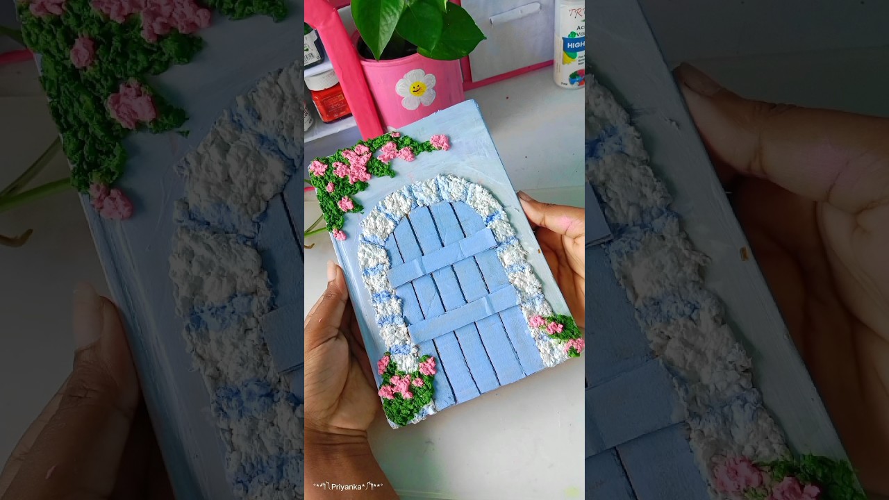DIY notebook cover design 📒✨ #shorts #viralvideo #shortsfeed #youtubeshorts #diy #minivlog #design