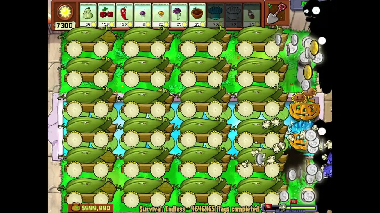 Plants vs. Zombies | Survival Endless | 24 cob cannon strategy