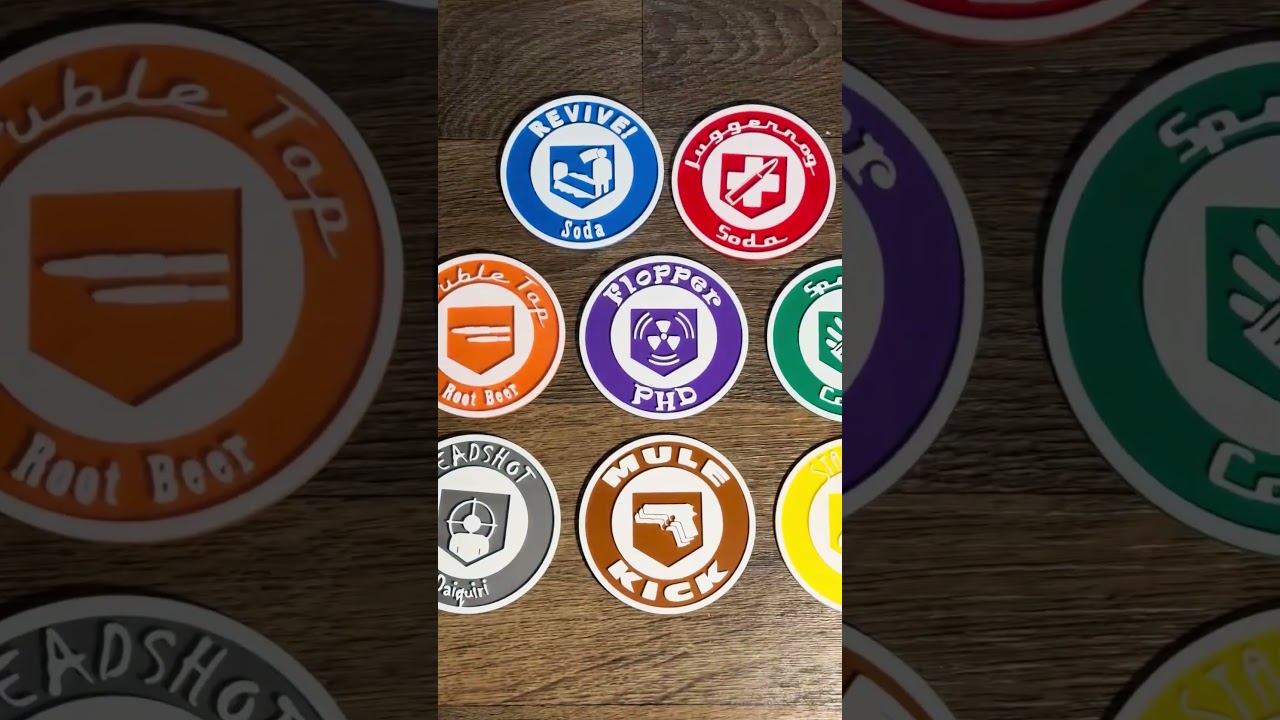 CoD Zombies Perks Coasters Unveiled! 