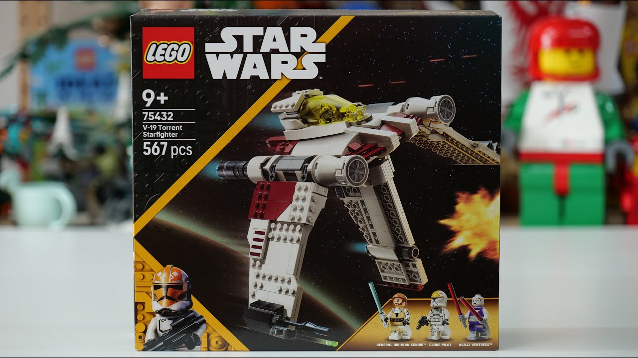 LEGO Star Wars 75432 V-19 Torrent Starfighter Speed Build