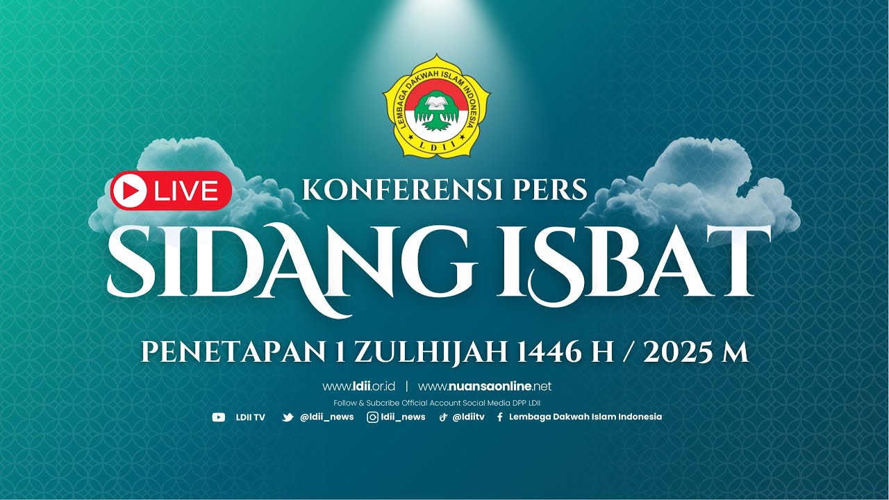 LIIVE  PENETAPAN 1 ZULHIJAH 1446 H / 2025 M