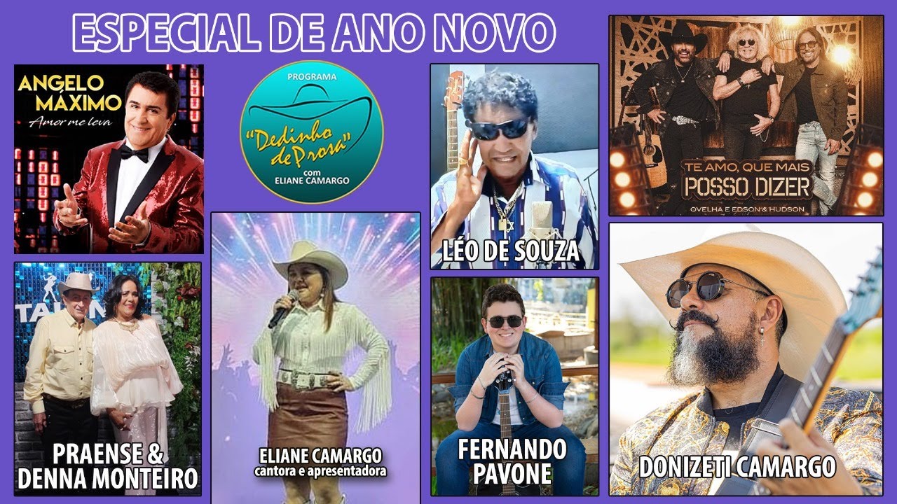 Especial de Ano Novo dos 30 anos do Programa Dedinho de Prosa com Eliane Camargo
