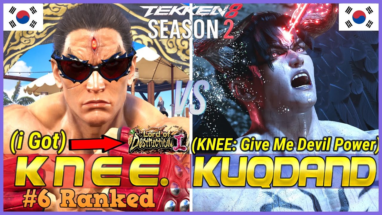 T8 ▰ KNEE (#6 Ranked Kazuya) Vs KUQDAND (Devil Jin) ▰ Tekken 8 High Level Gameplay