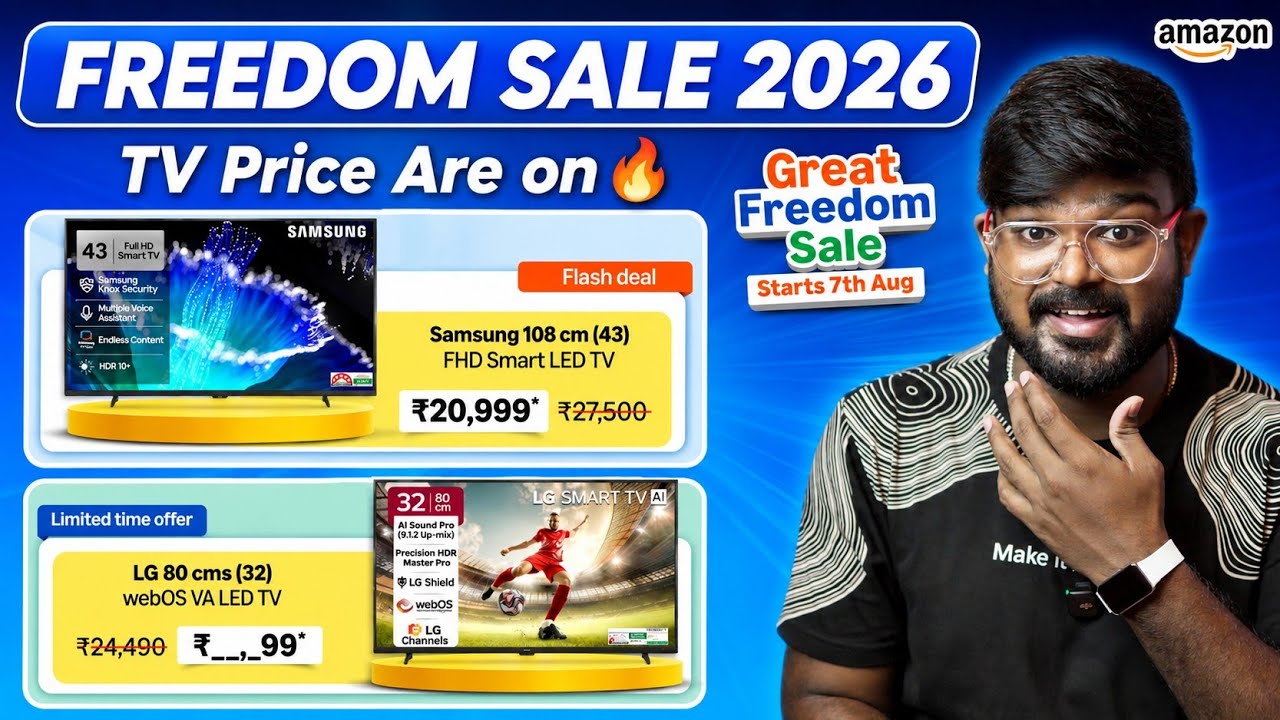 Amazon Freedom Festival Sale 2026 Biggest Price Drop on Smart TV🔥