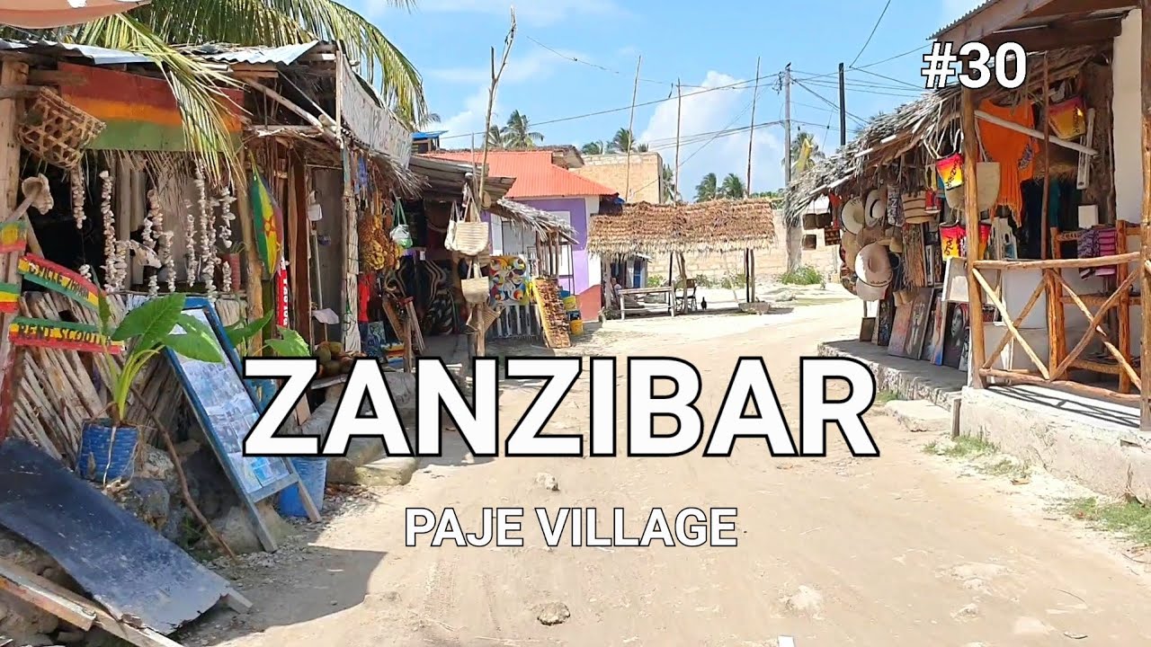 STONE TOWN ZANZIBAR: A PARADISE WALKING TOUR AT PAJE VILLAGE ON SUNNY DAY 🌞@ PAJE BEACH ( Pt.30)