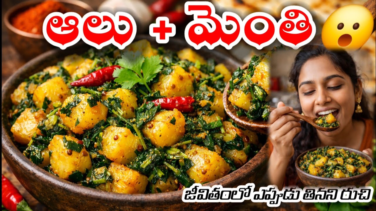 ఆలు + మెంతి = జీవితంలో ఎప్పుడూ తినని రుచి | ALOO METHI CURRY TELUGU | | SONY TELUGU RUCHULU |