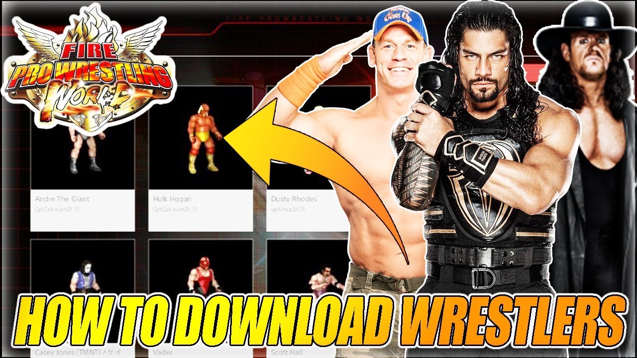 HOW TO DOWNLOAD WRESTLERS IN FIRE PRO WRESTLING WORLD PS4 (Community Creations)